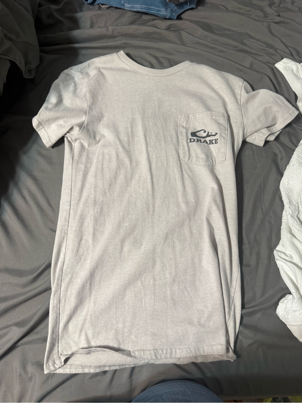 Drake Short Sleeve Pocket Tee - Light Gray
